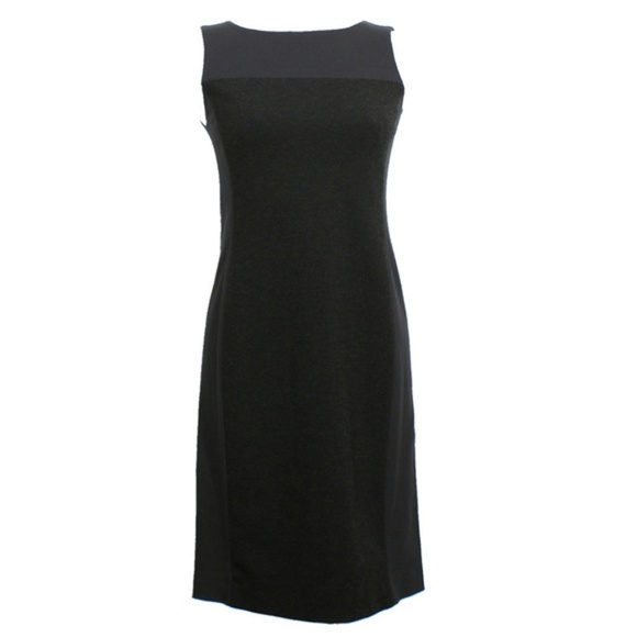 Eileen Fisher Dresses & Skirts - Eileen Fisher Black Gray Silk Sheath Dress 6